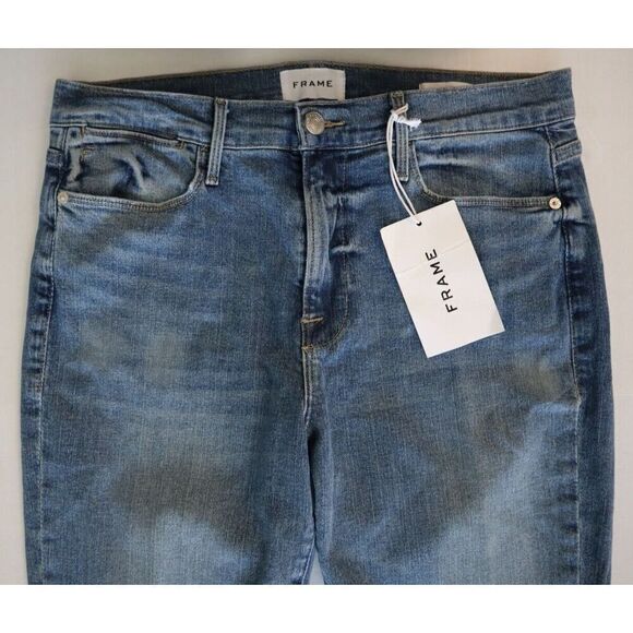 FRAME OPLHF456 Women's Sz 30 Medium Cairo Wash Le High Flare Leg Jeans - Picture 7 of 10